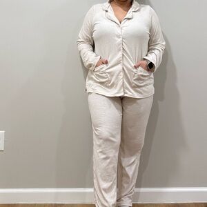 Nine West Women's Cream Pajama Set